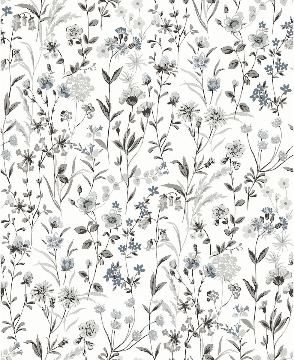 NextWall Wildflowers Peel and Stick Wallpaper (Multicolored)