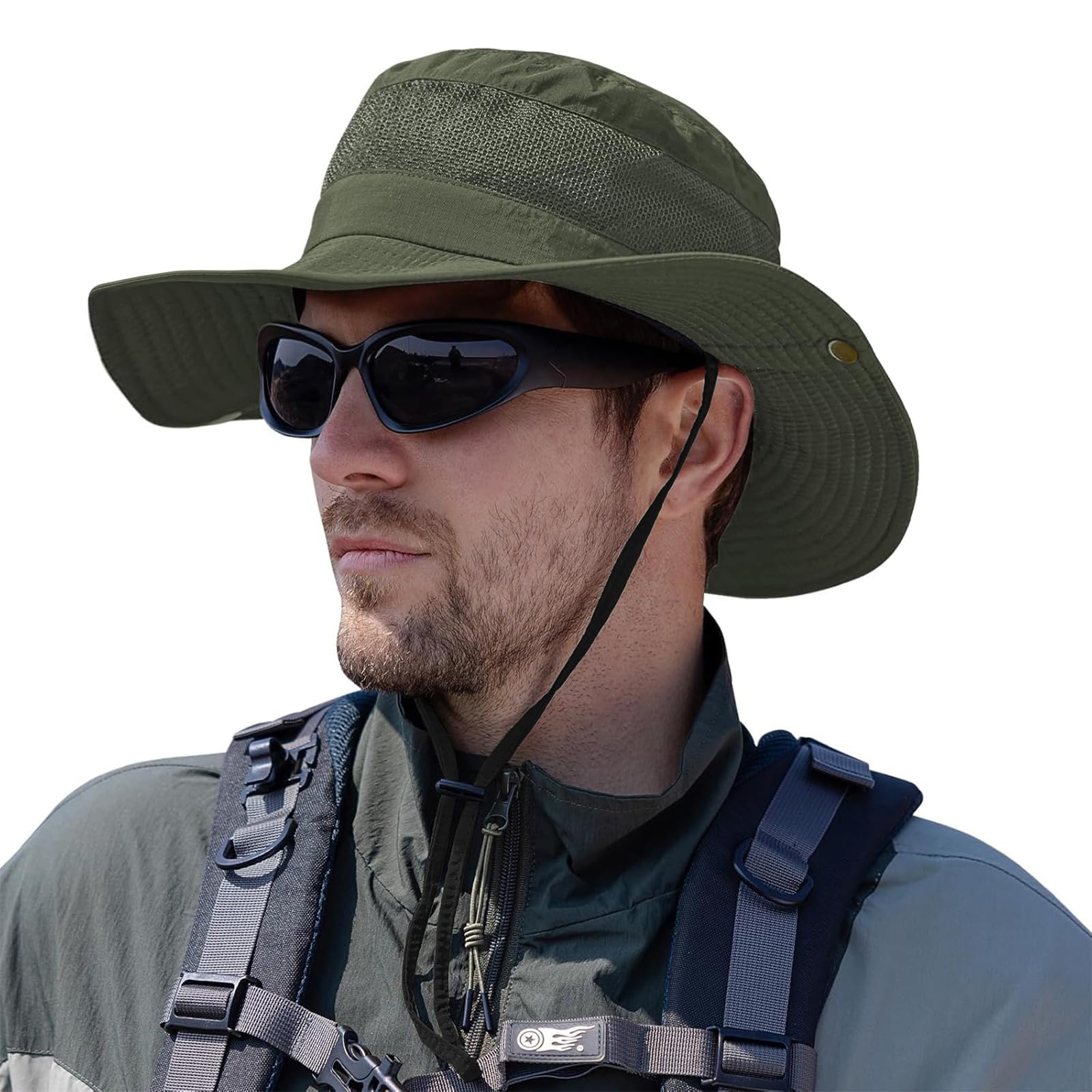 ZOORON Sun Hats for Men Women Fishing Hat UPF 50+ Breathable Wide Brim for Safari Beach Hiking Garden