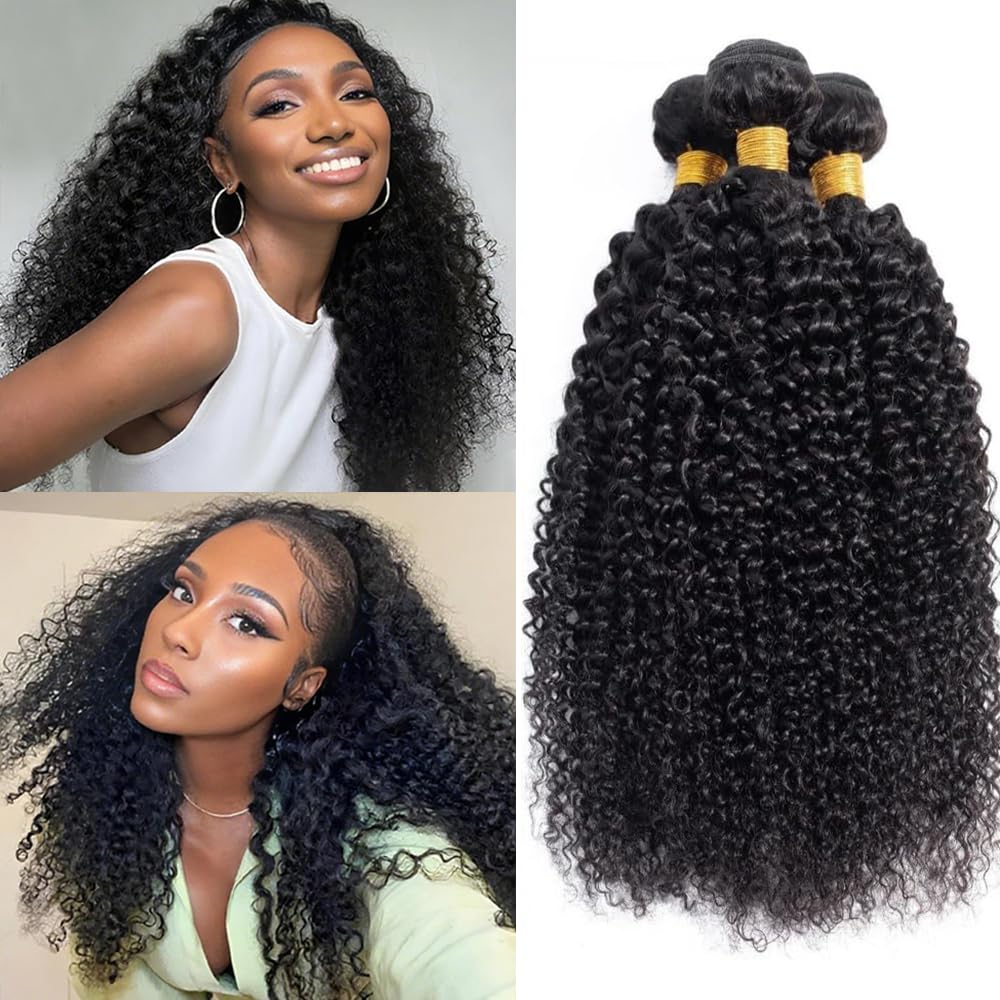 Nature Jerry Curly Wave Bundles Human Hair Bundles 24 26 28 Inch Unprocessed Brazilian Virgin Humen Jerry Curly Wave Hair 3 Bundles Quick Weave Extensions For Black Women Natural Black 24 26 28 In Nature Black Jerry Curly Bundles