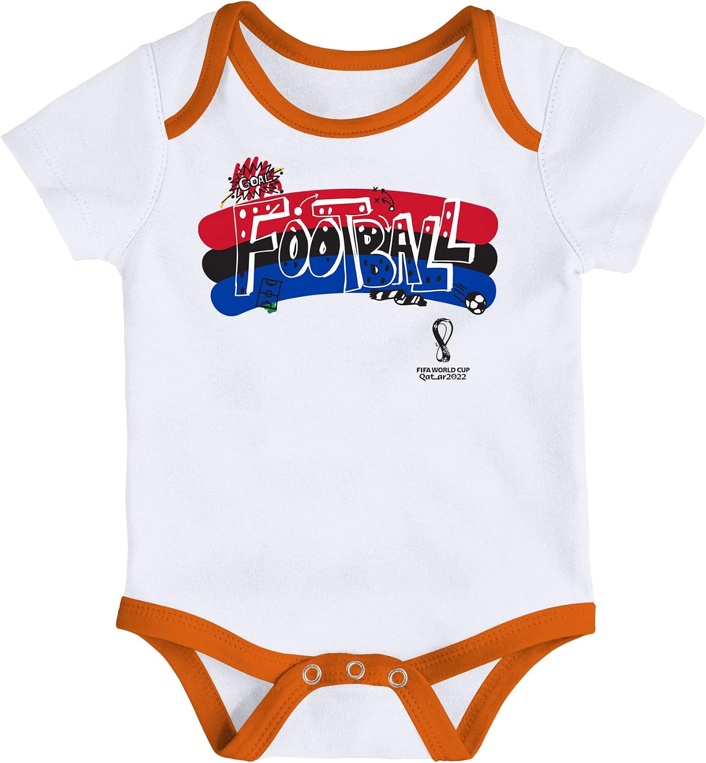 Outerstuff International Soccer Unisex Kids Fifa World Cup 3 Piece Onesie Set