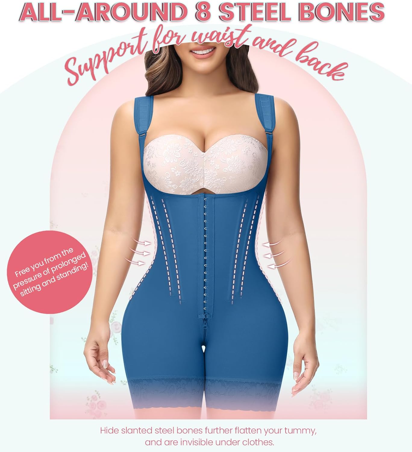 SHAPSHE Fajas Colombianas Moldeadoras De Cintura Y Abdomen Body Shaper Postpartum Compression Shapewear Tummy Control - Image 3