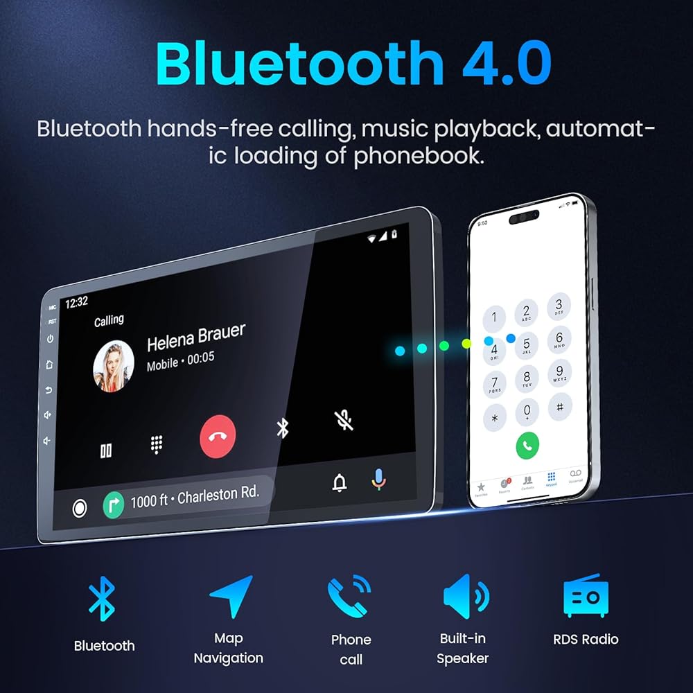 4-Core Car Radio for 2006-2008 Honda Pilot with Wireless CarPlay 6