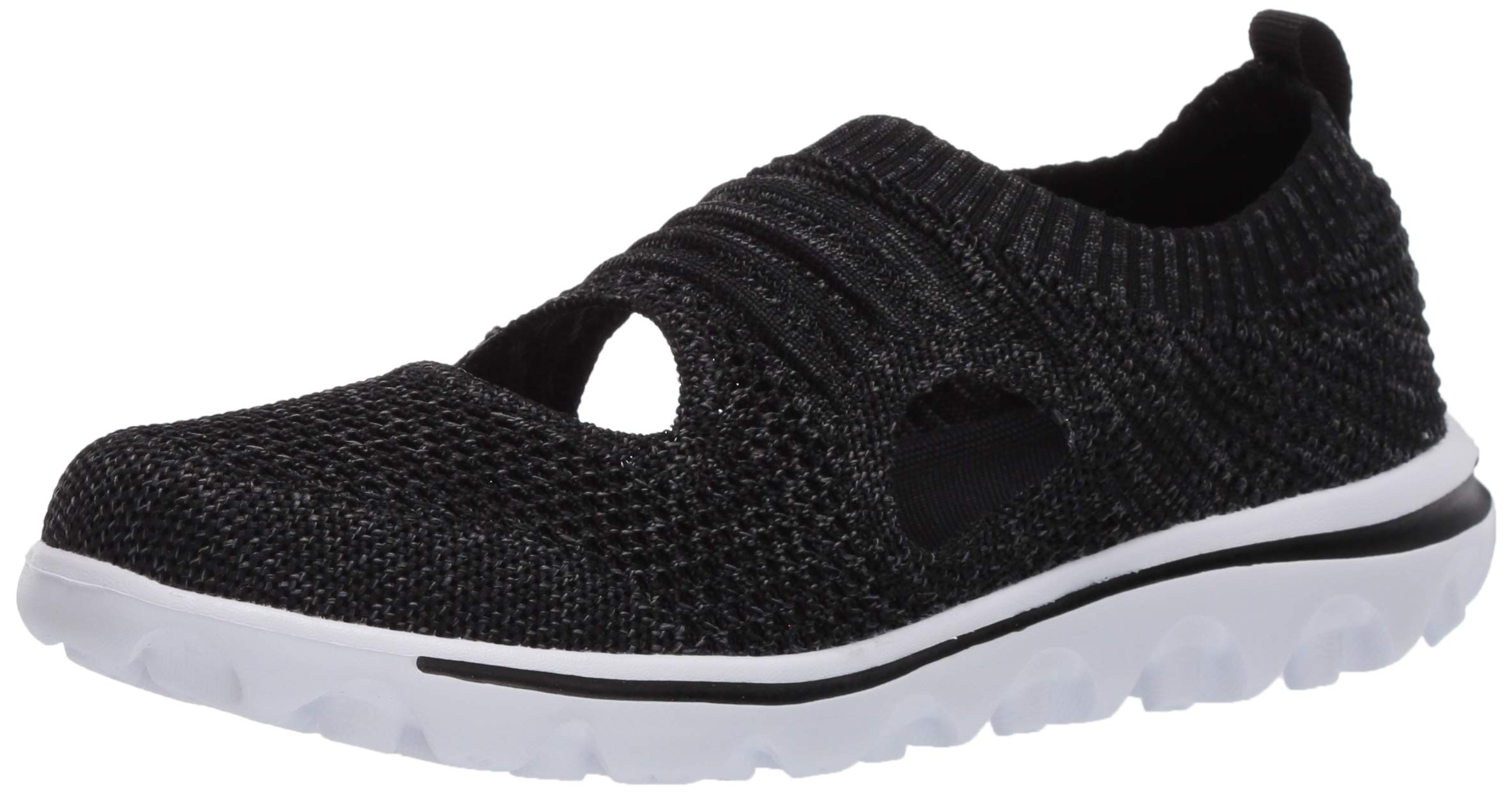 Propét Women's TravelActiv Avid Sneaker, Black, 10 UK