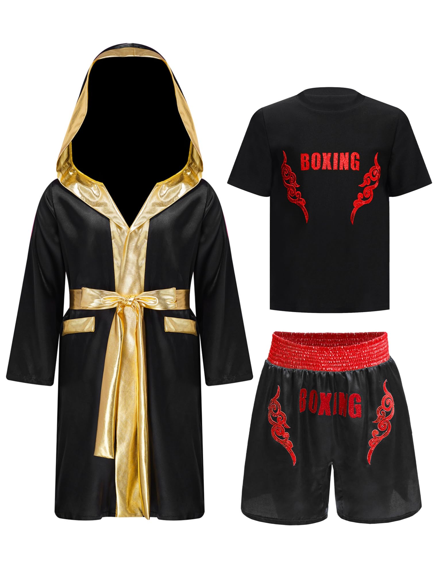 Robe de boxe enfants et haut manches courtes avec short de kickboxing - 6