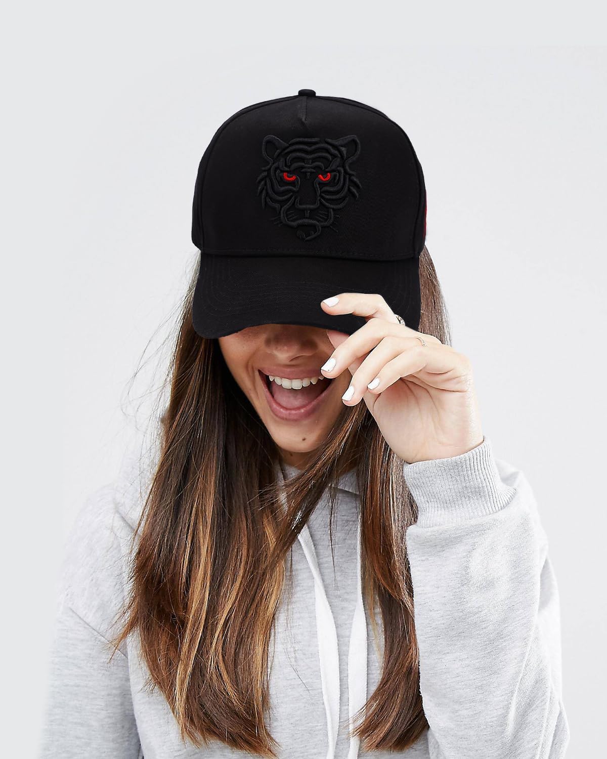 Tiger Baseball Cap Dad Trucker Hat Animal Embroidered Adjustable Strapback Cap Golf Tennis Hats for Men Women - Image 5