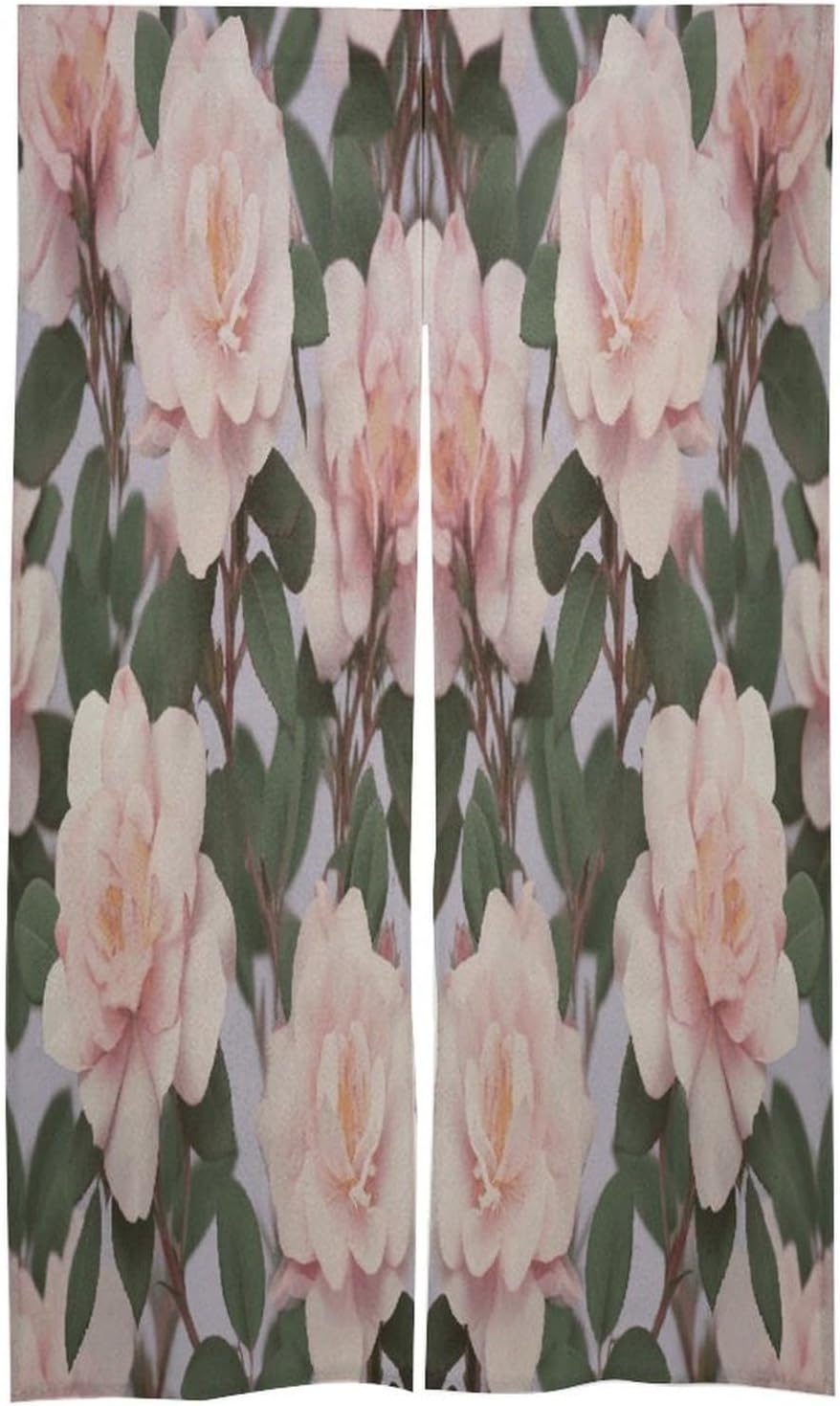 Dusky Rose Door Curtain Printed Doorway Noren Japanese Style Doorway Room Divider Curtains for Privacy Partition Divider Kitchen Home Decorations Wall Hanging