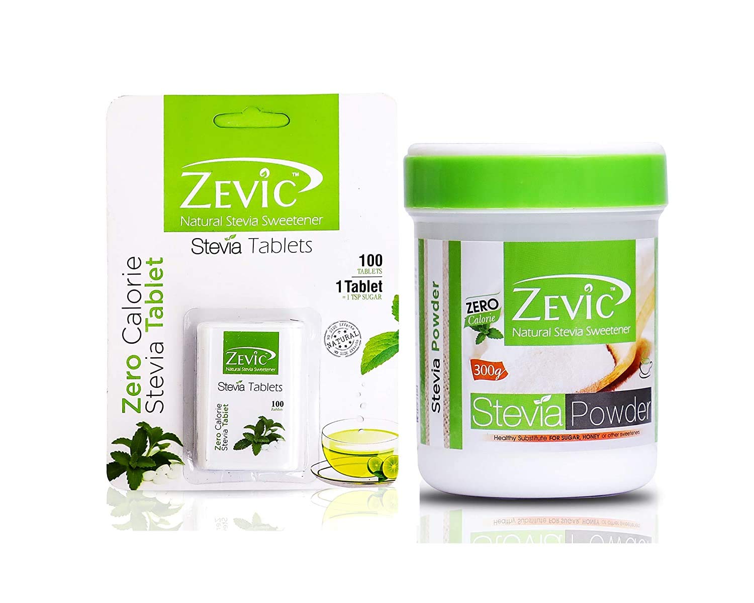 MA Group ZEVIC Stevia Zero Calorie Powder 300 gm + Stevia