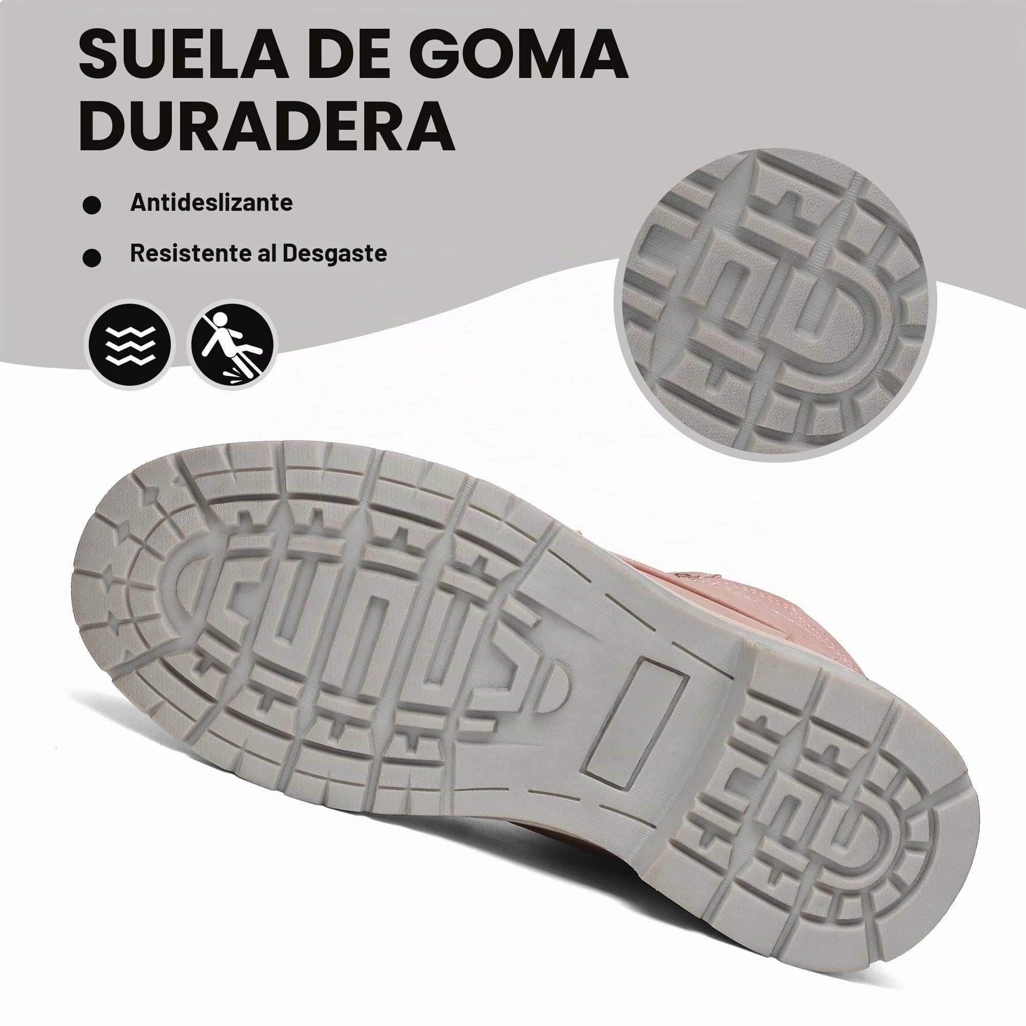 Mishansha Botas de Nieve Hombre Mujer Invierno Rosa Gr.37