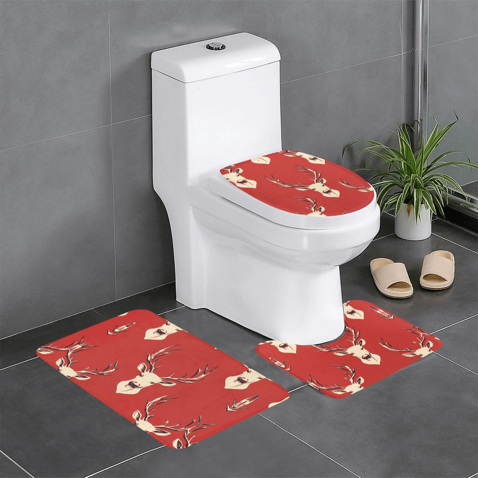 Tapis de salle de bain antidérapants WHJDPP 61x40,6 cm pour sol sécurisé