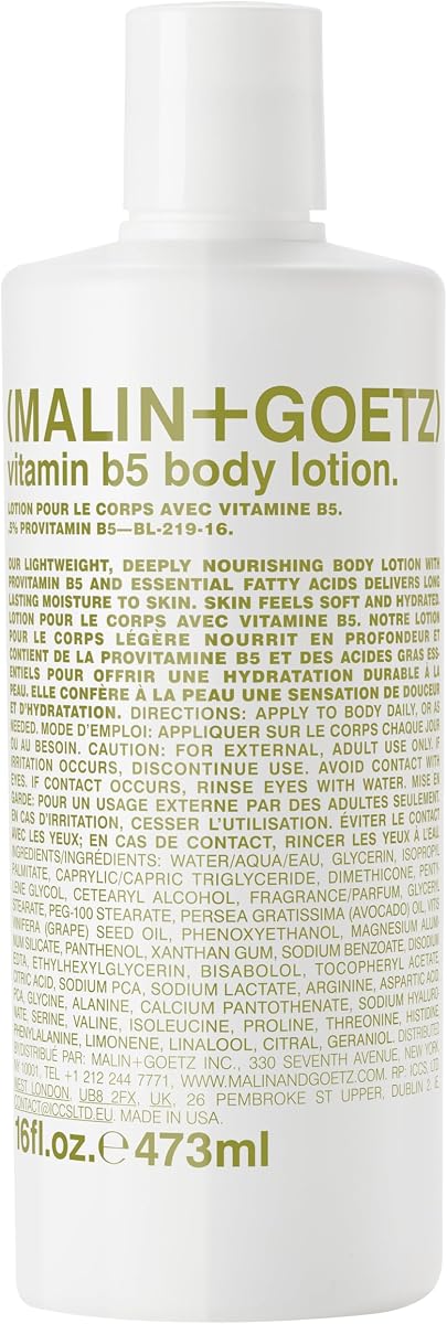 Loción corporal con vitamina B5 | Hidratante diario ligero con aceites de aguacate y semilla de uva | Hidratante, nutritivo, duradero y con aroma a bergamota | Vegano, libre de crueldad
