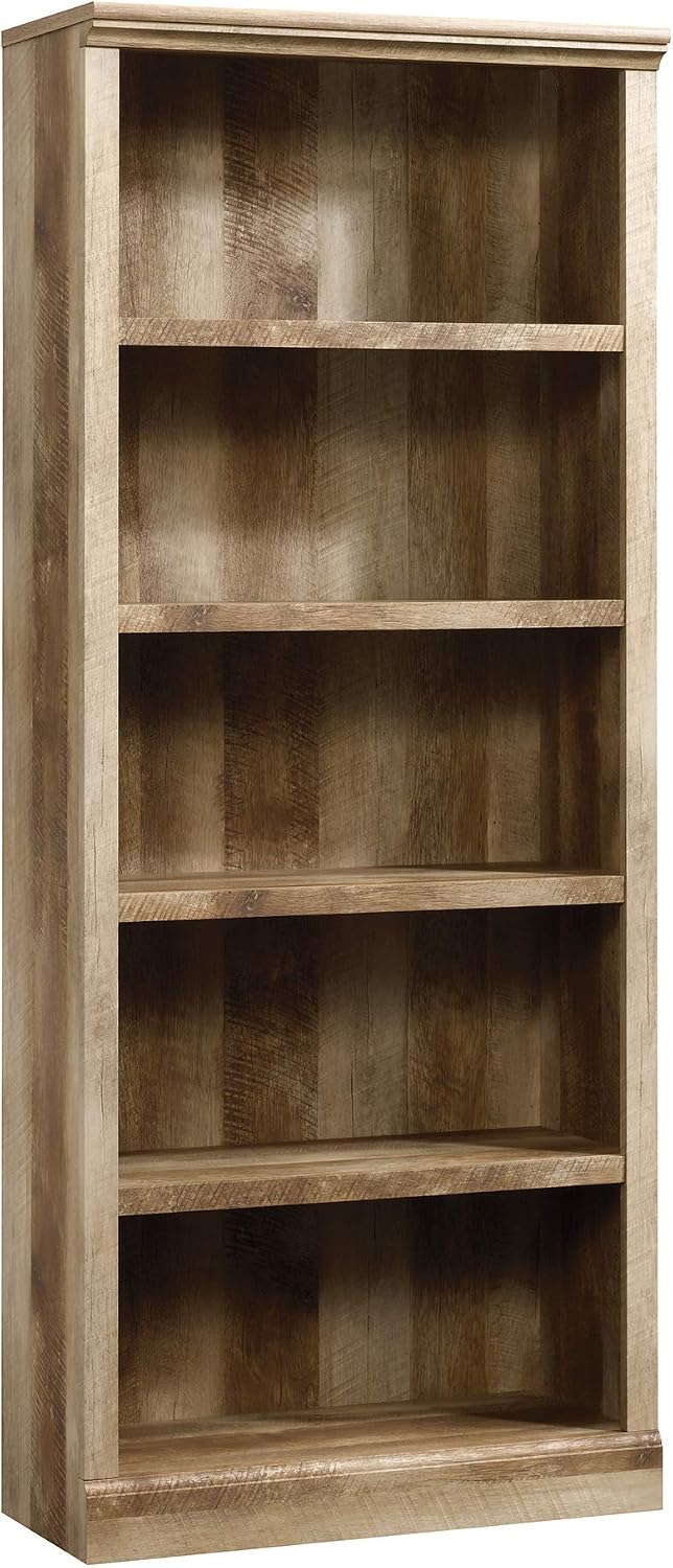 Sauder East Canyon 5 Shelf Bookcase, Craftsman Oak finish