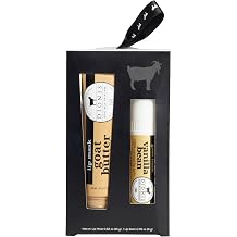 Dionis Goat Butter Lip Mask and Lip Balm Gift Set - Vanilla Bean - Nourishing, Deeply Hydrating & Moisturizing Lip Blam and Lip Mask