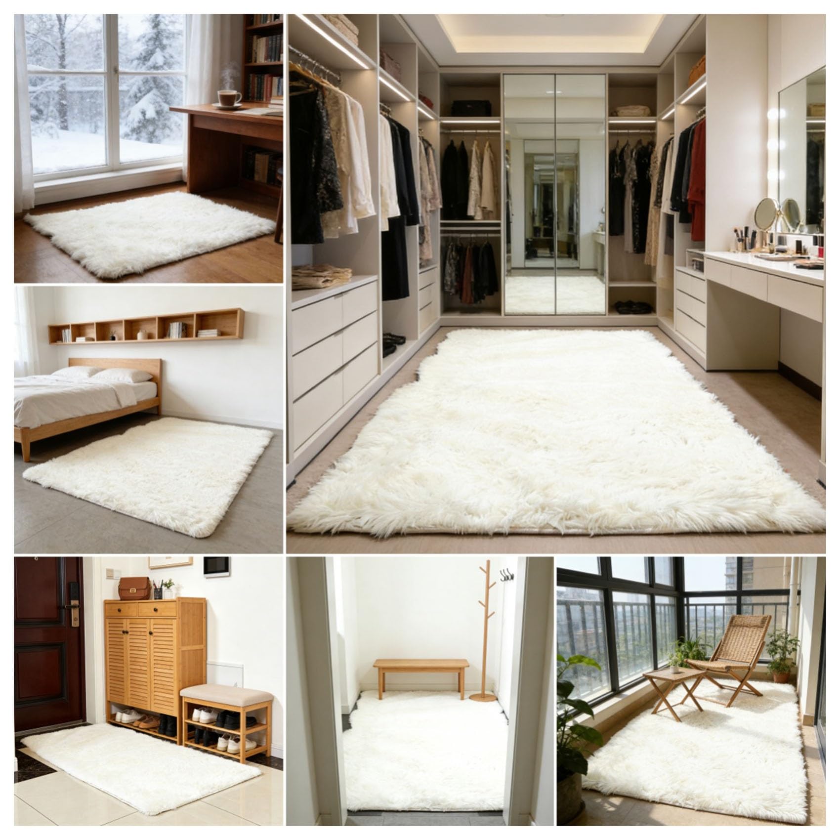 Eslifey 80 cm pluizig zacht tapijt woonkamer slaapkamer tapijten Eslifey 80 cm pluizig zacht tapijt woonkamer slaapkamer tapijten