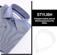 Vista 5 de VICASKY 100 piezas de soporte para cuello de camisa, soporte para cuello de camisa, soporte para cuello de camisa (transparente)