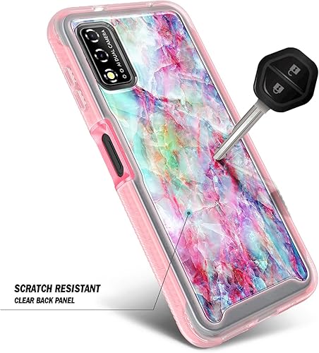 Miniatura 5 de NZND Funda para T-Mobile REVVL V (6.52 pulgadas 4G 2021) con protector de pantalla incorporado, funda protectora de cuerpo completo a prueba de
