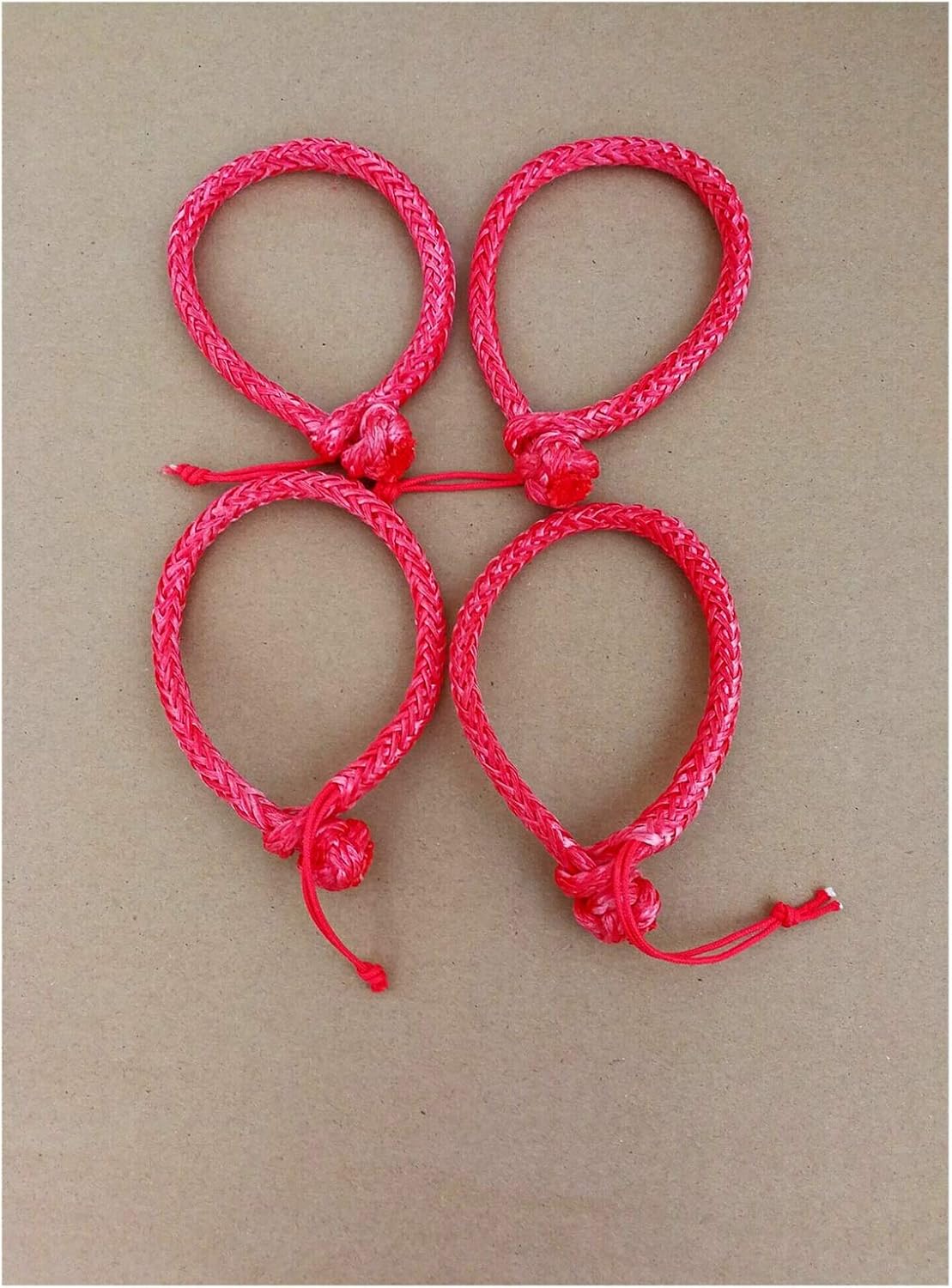 Winch Rope Towing Winches 4mm*90mm Winch Soft Shackles Rope Shackle for Recovery Towing UHMWPE Shackle for ATV UTV SUV (Color Name : Red) (Blue) ()