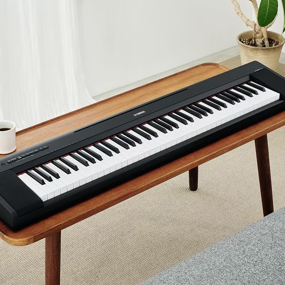 YAMAHA キーボード Piaggero NP-35B Yamaha Piano Digital NP 35B Piaggero Preto 76 Teclas com Fonte