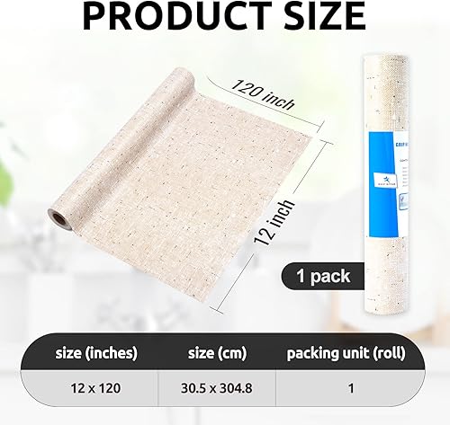 Miniatura 5 de Revestimiento de estante de 12 x 120 pulgadas para armarios de cocina, forro de gabinete no adhesivo lavable, forro de cajón de PVC para tocador de