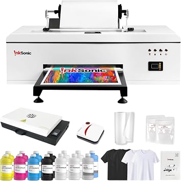 InkSonic R1390 DTF Printer, A3 T-Shirt Printing Machine with Oven Bundle, 13" Width Apparel Printer, Direct to Film Heat Transfer, Commercial Custom Printing, T-Shirt Maker for Clothes Design