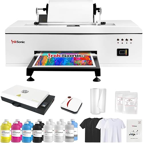 InkSonic R1390 DTF Printer, A3 T-Shirt Printing Machine with Oven Bundle, 13" print width Apparel Printer, Direct to Film Heat Transfer, Commercial Custom Printing, T-Shirt Maker for Clothes Design