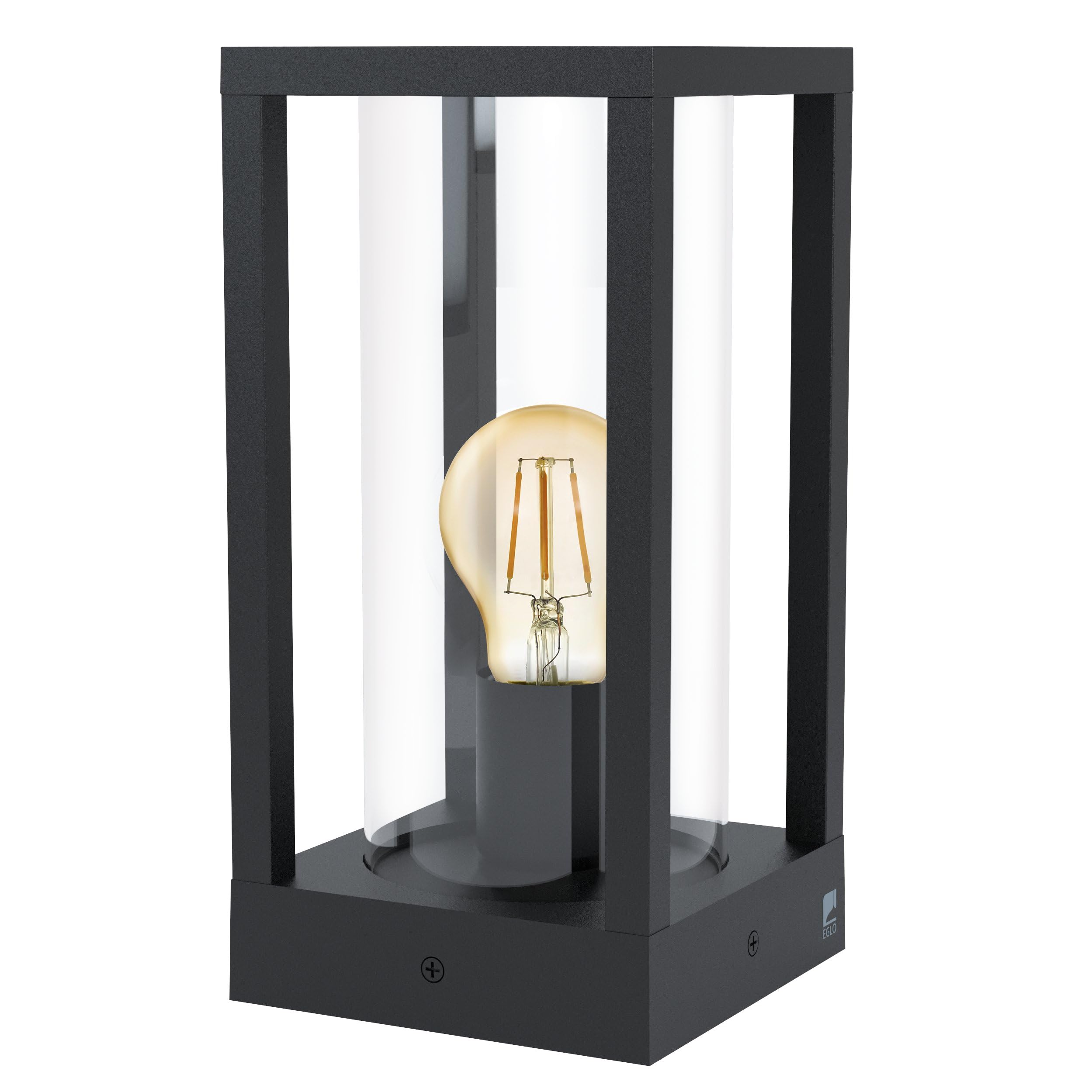 Eglo Cascinetta Pedestal Floor Lamp in Black