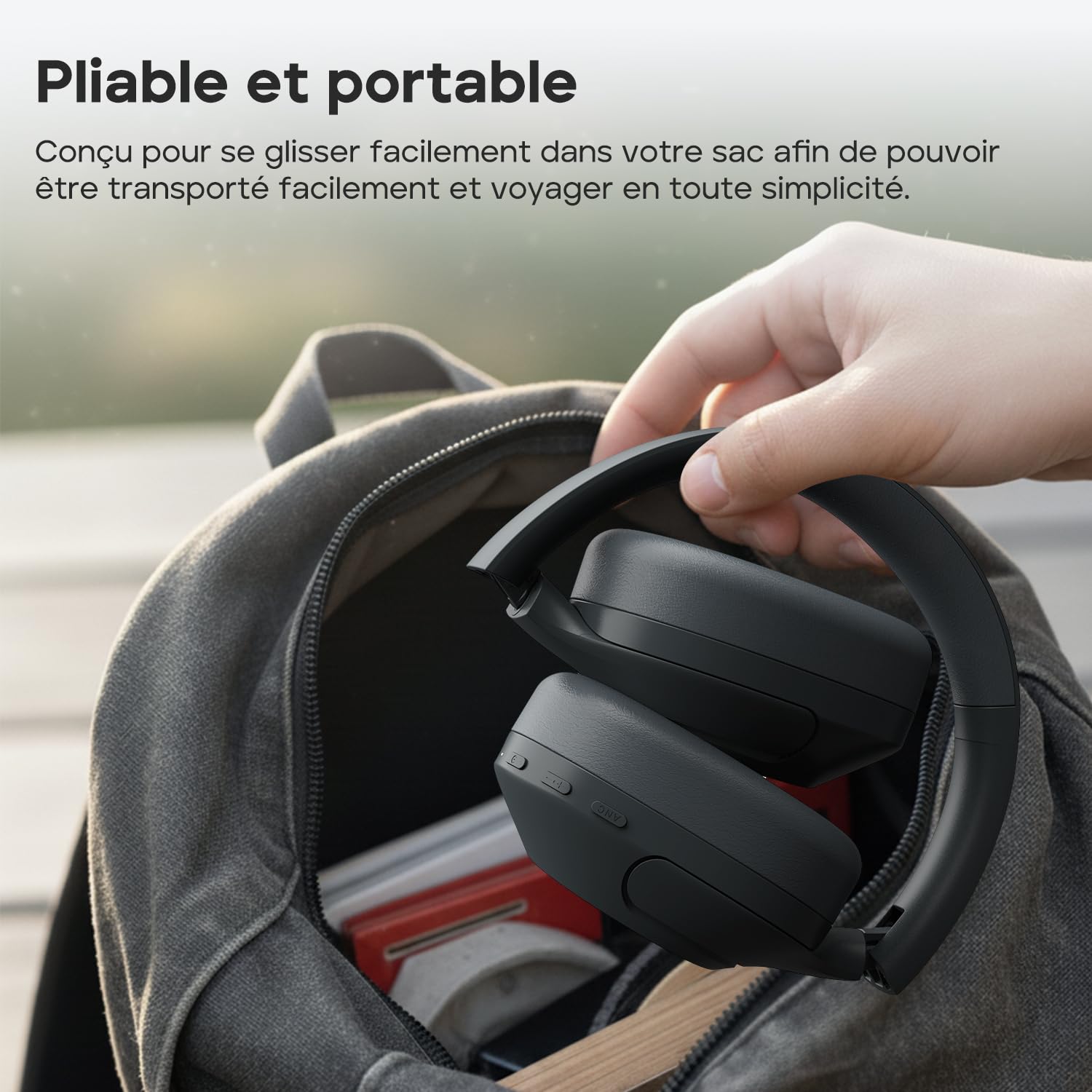 Tribit QuietPlus 81 Casque Bluetooth sans Fil, réduction de Bruit