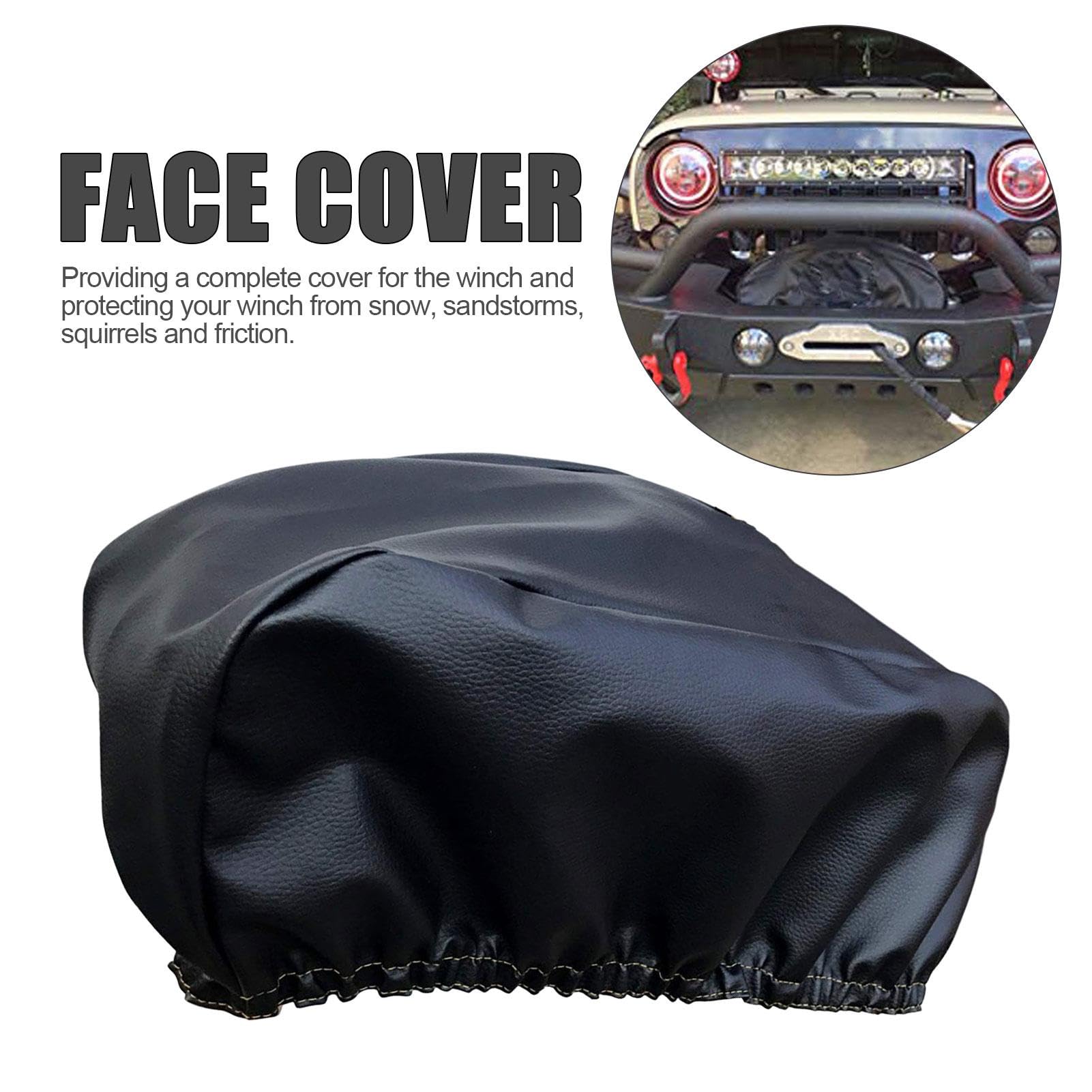 Accessoire de treuil électrique | Accessoire de protection pour treuil | Housses de treuil de voiture Housses de treuil électrique Protection étanche à l'eau Protection de treuil Anti-poussière