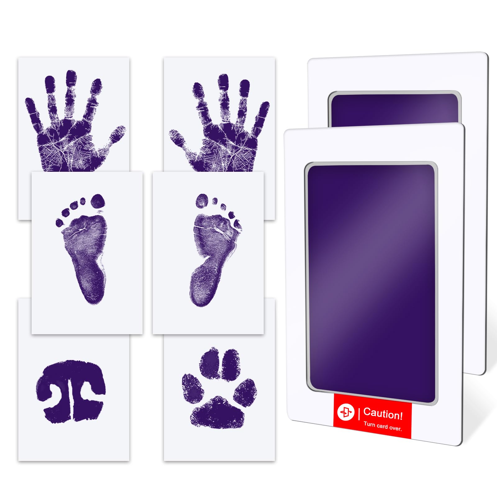 TATUNER Baby Hand and Footprint Kit Inkless - Mess Free Ink Pad, Paw Print Kit for Dogs and Cats, Safe Clean Touch Ink Pads for Newborn Handprints — view 28