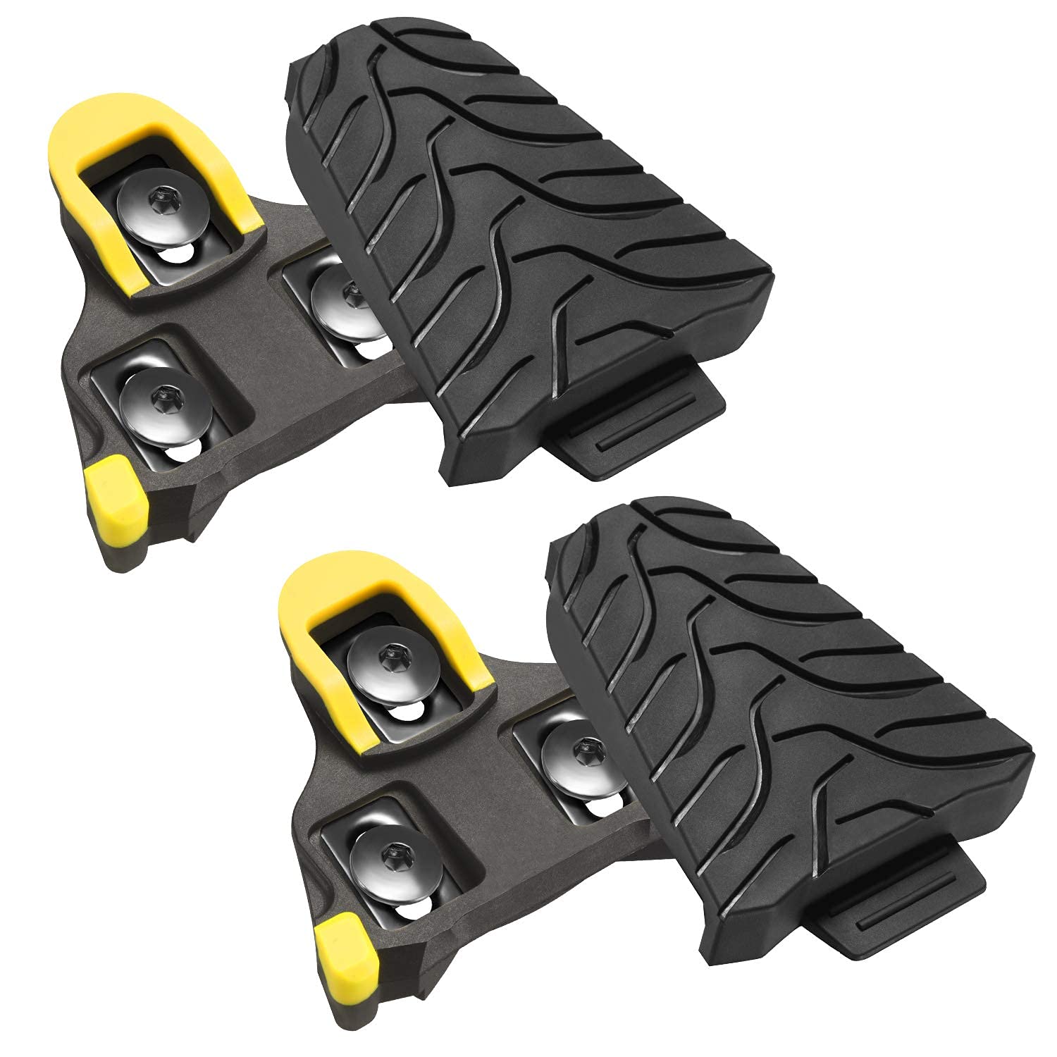 Bike Cleats -Compatible with Shimano SPD-SL Pedals/SM-SH10 SH11 SH12 Cleats, Indoor Outdoor Peleton Cycling Pedals Shoes Cleat & Road Bicycle Clips