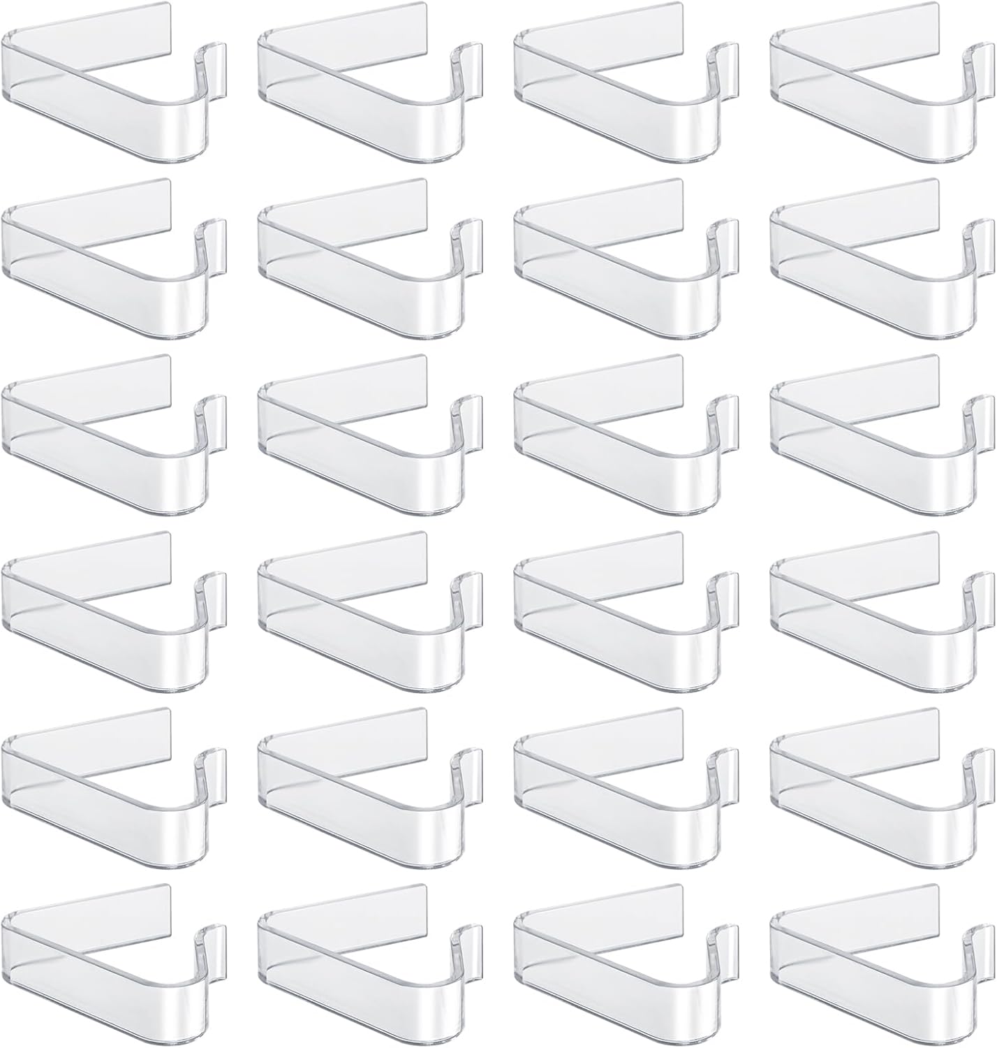 PEUTIER 24pcs Plastic Tablecloth Clips, Clear Tablecloth Holder