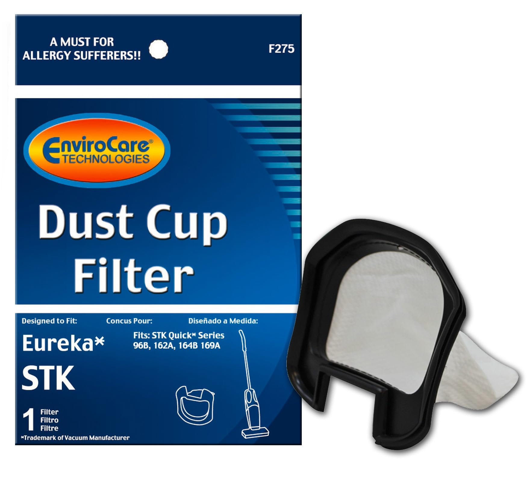 EnviroCare Replacement Vacuum Cleaner Dust Cup Filter made to fit Eureka STK Vacuums