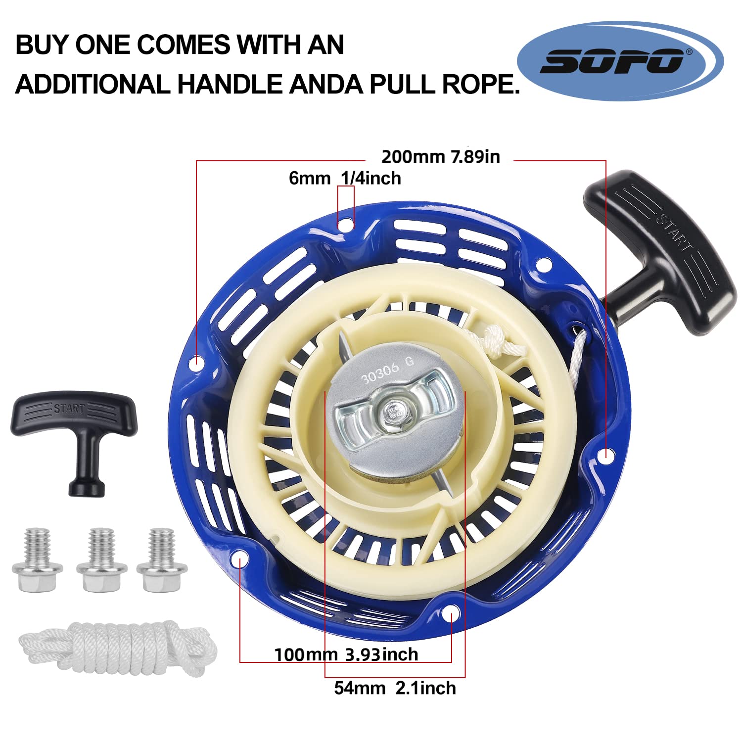 SOFO Honda GX390 Pull Cord Starter Pull Start Assembly