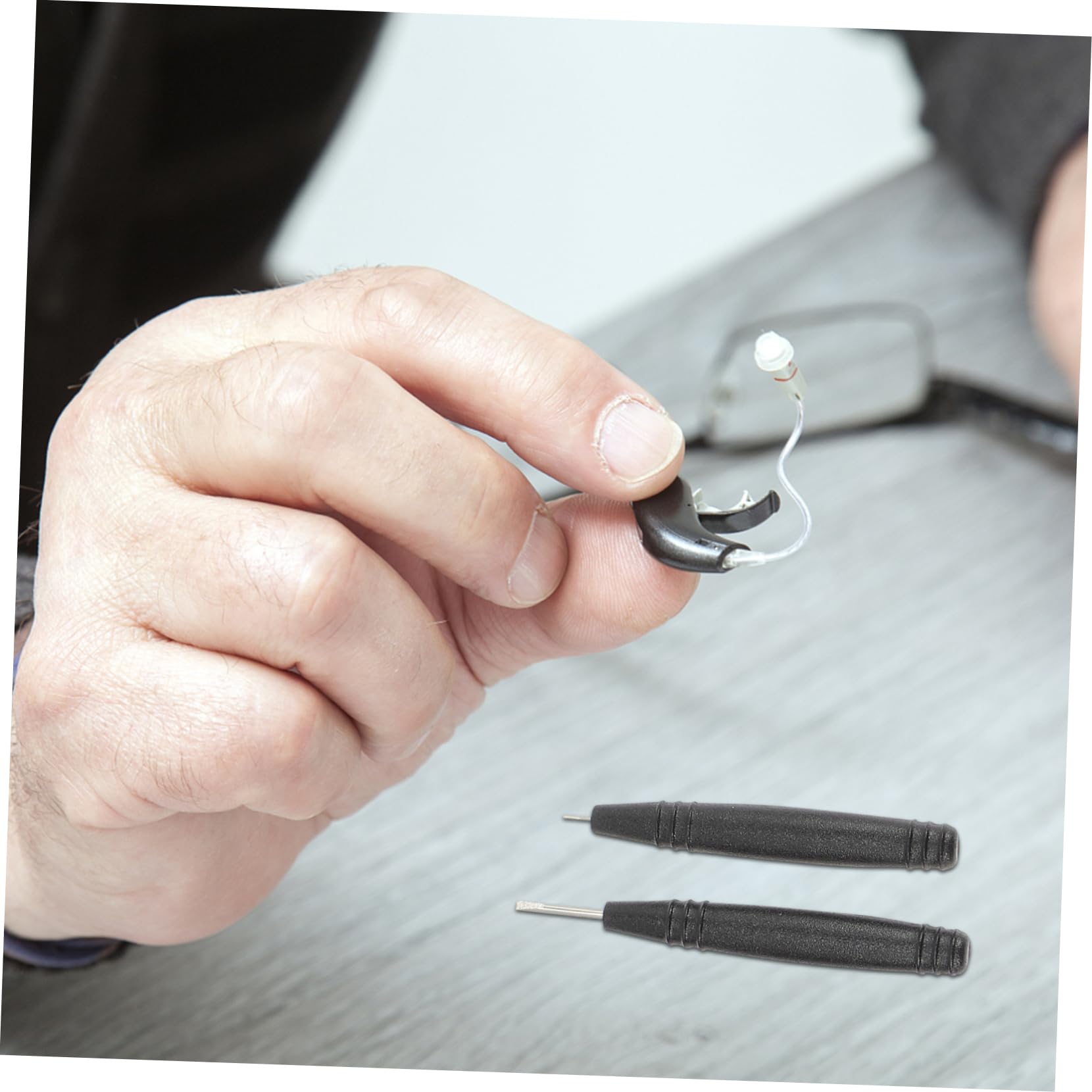FOMIYES 3 Sätze Reinigung Von Hörgeräten Reinigungsset Für Reinigungswerkzeug Für Reinigungsbürste Für -reinigungsset Mit Etui Black Plastik