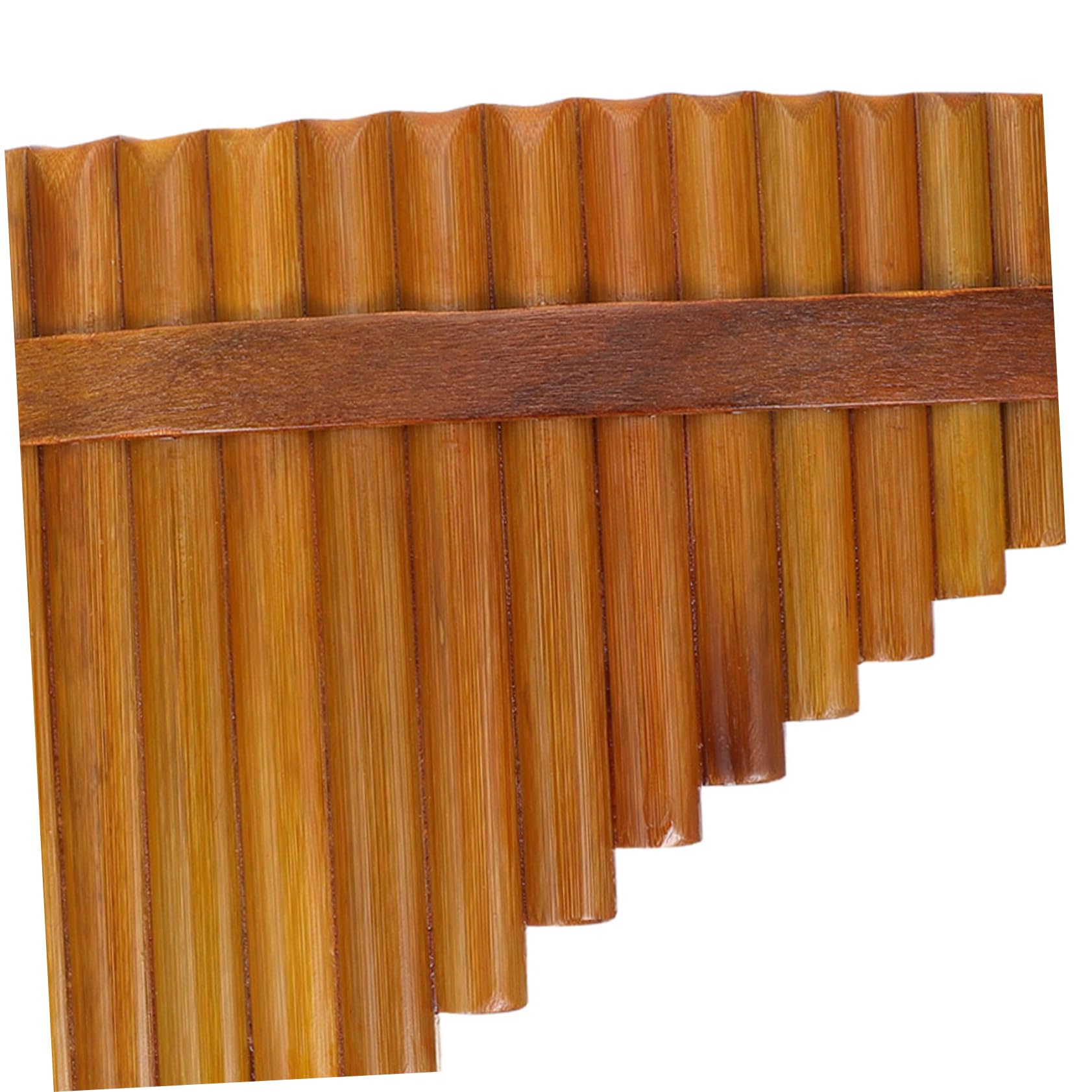 BESTonZON Flauto Di Pan Di Bambù 15 Canne in G, Strumento Musicale Didattico Portatile Per Principianti e Professionisti, Design Ergonomico Per Mano Destra, Adatto a Esibizioni e Pratica Scolastica