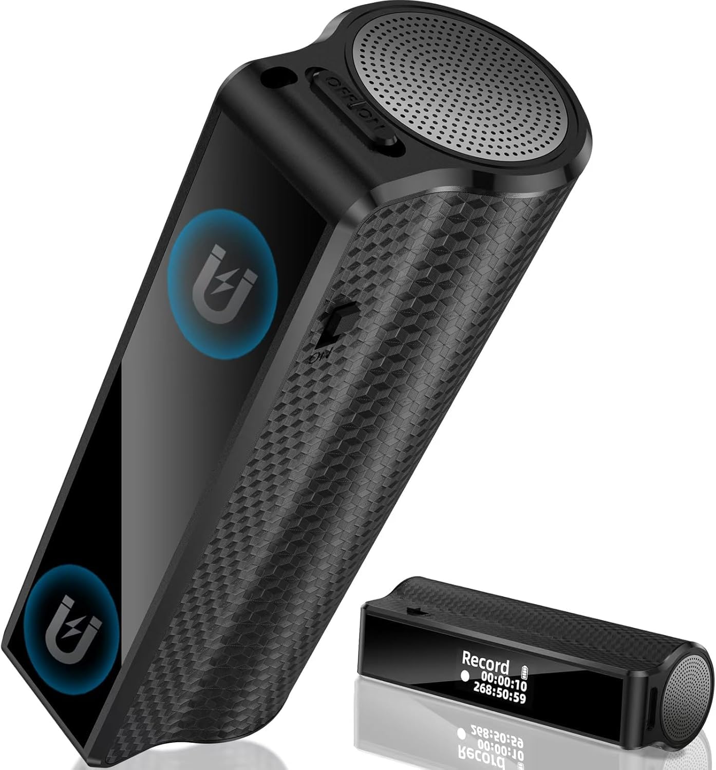 Z8Pro 128GB LED Power Display Magnetic Voice Recorder,35Days Continuous Recording Device,Voice Activated Recorder with AI Noise Reduction,Audio Recorder for Meetings/Lectures/Interviews