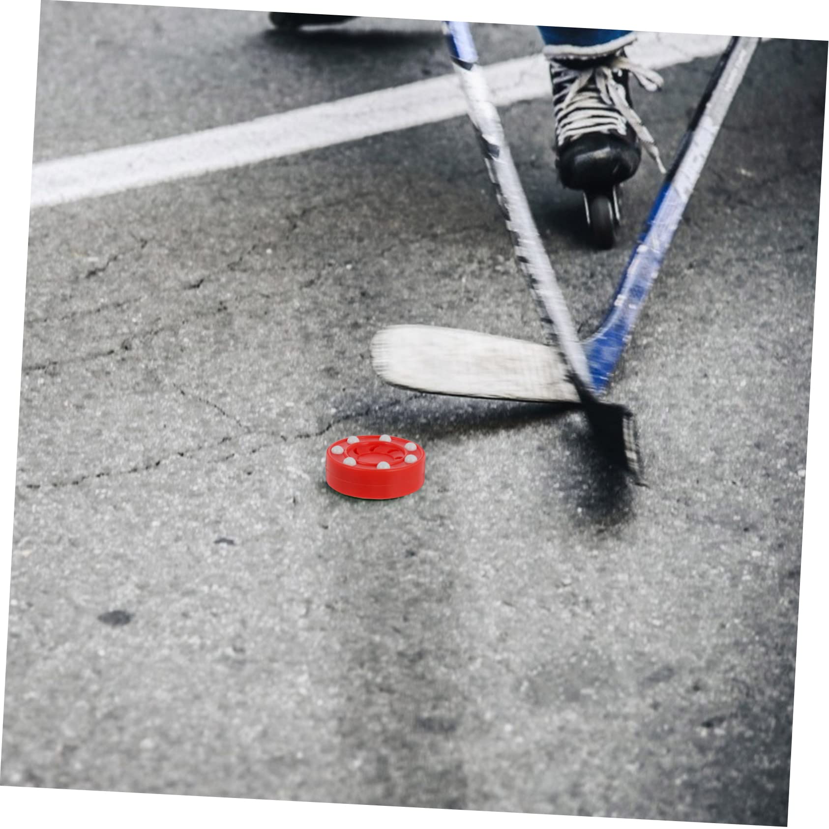 Toddmomy 2sets Smooth Outdoor Hockey Inline Hockey Game Replacement for Training Street and Outdoor Sets 2pcs*2 Random Color