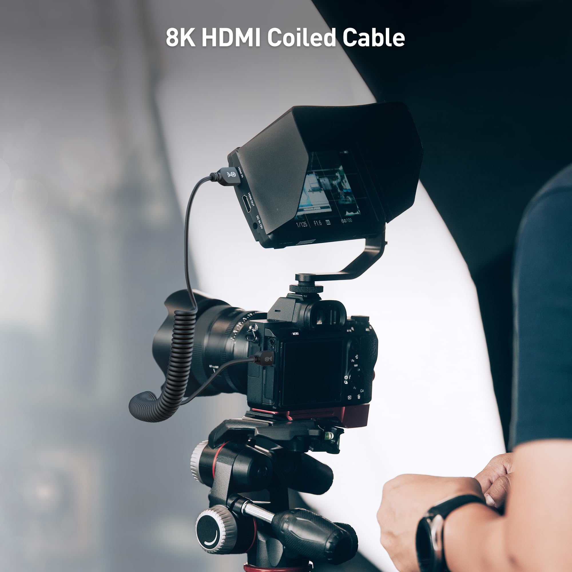 Image secondaire de Câble HDMI enroulé 8K 48Gbps - Compatible PS5, Xbox et PC