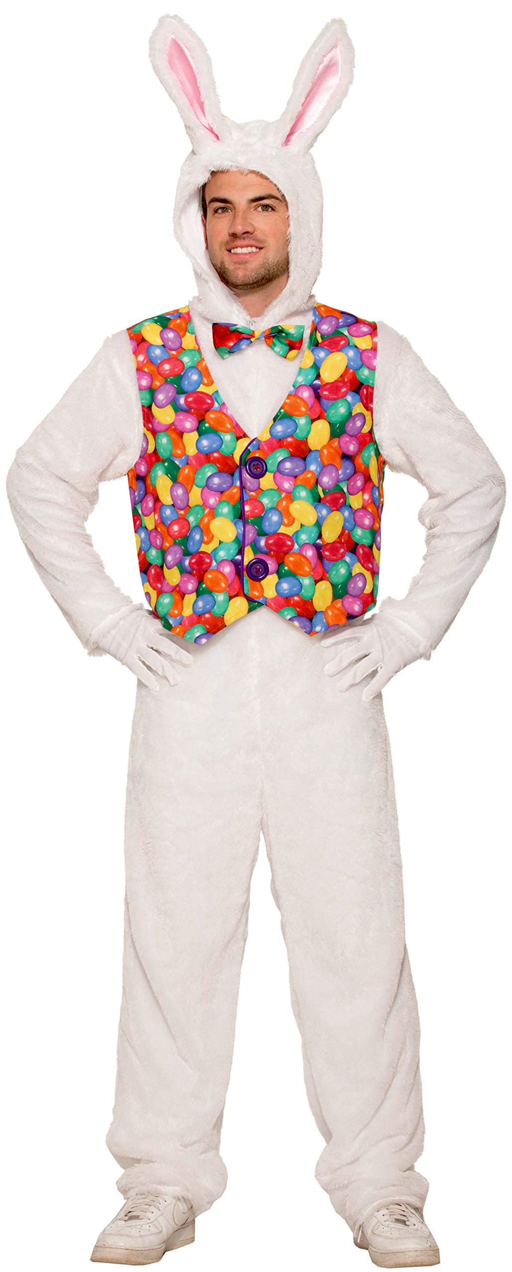 Rubie'sForum Easter Bunny Jumpsuit with Vest, as Shown, Standard