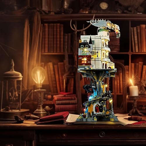 Miniatura 4 de Kit de luces para Lego-76417 Gringotts-Wizarding-Bank Collectors-Edition, compatible con Lego Harry Potter, juego de bloques de construcción para