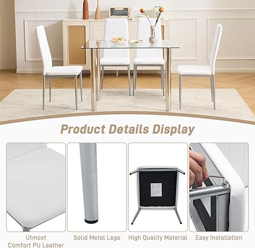 Miniatura 10 de Karl home Juego de 2 taburetes de bar de madera con reposapiés taburetes de bar negros de altura de mostrador de 24 pulgadas para cocina y sala de