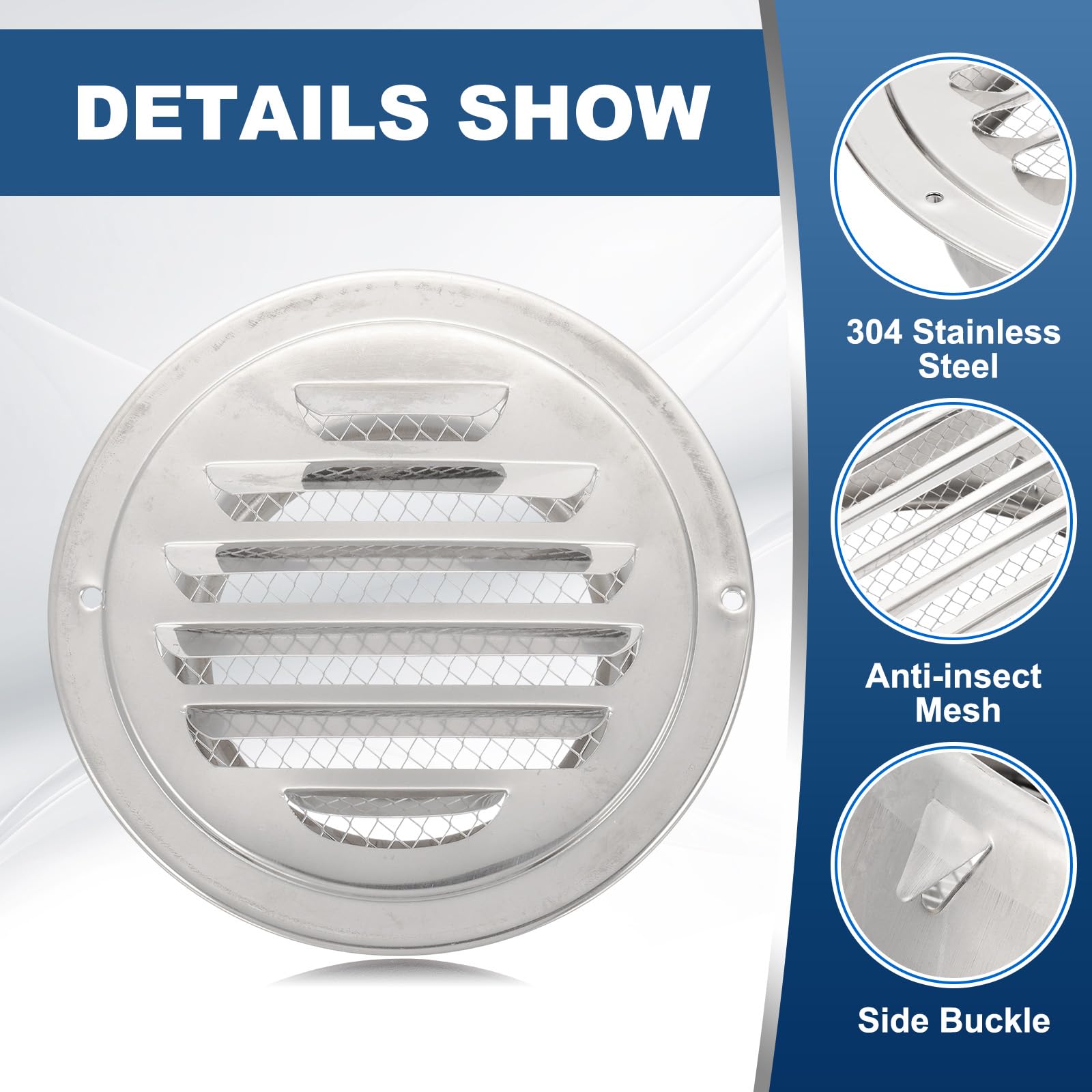 PATIKIL 6 Inch Round Air Vents - Image 4