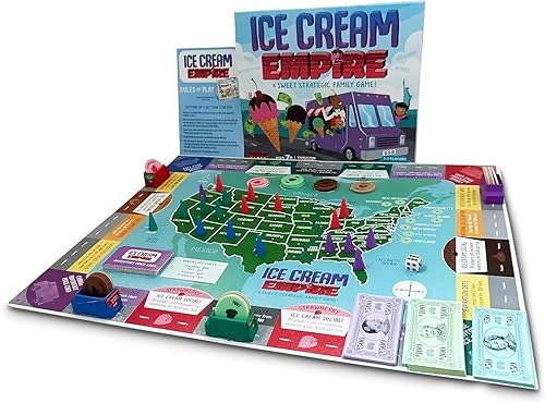 Ice Cream Empire by Empire Games - Juego familiar estratégico para adultos, adolescentes y niños a partir de 7 años, juegos de mesa de negocios para