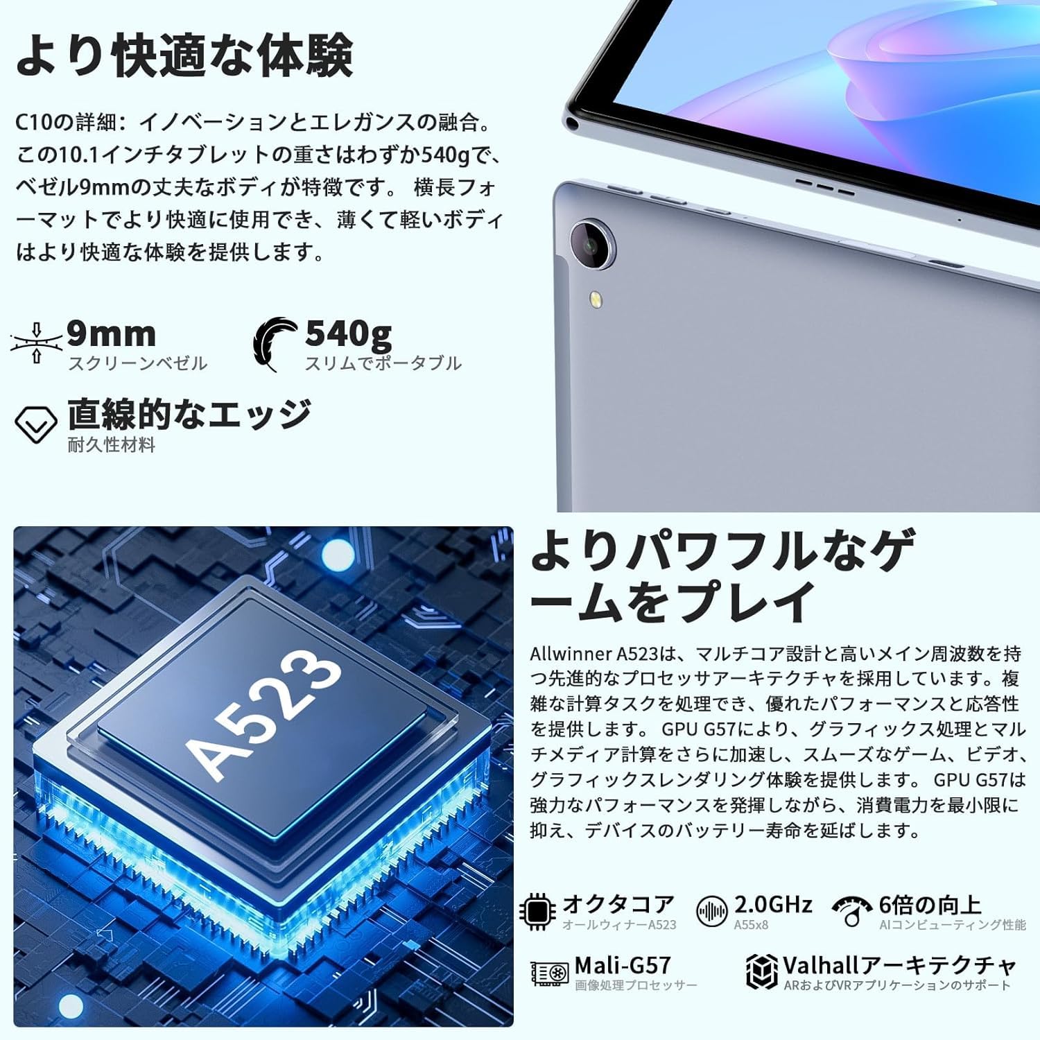 【Widevine L1対応】タブレット 10インチ 10GB+128GB Amazon.co.jp: タブレット 10インチ - 10GB+128GB+1TB拡張 8コアCPU
