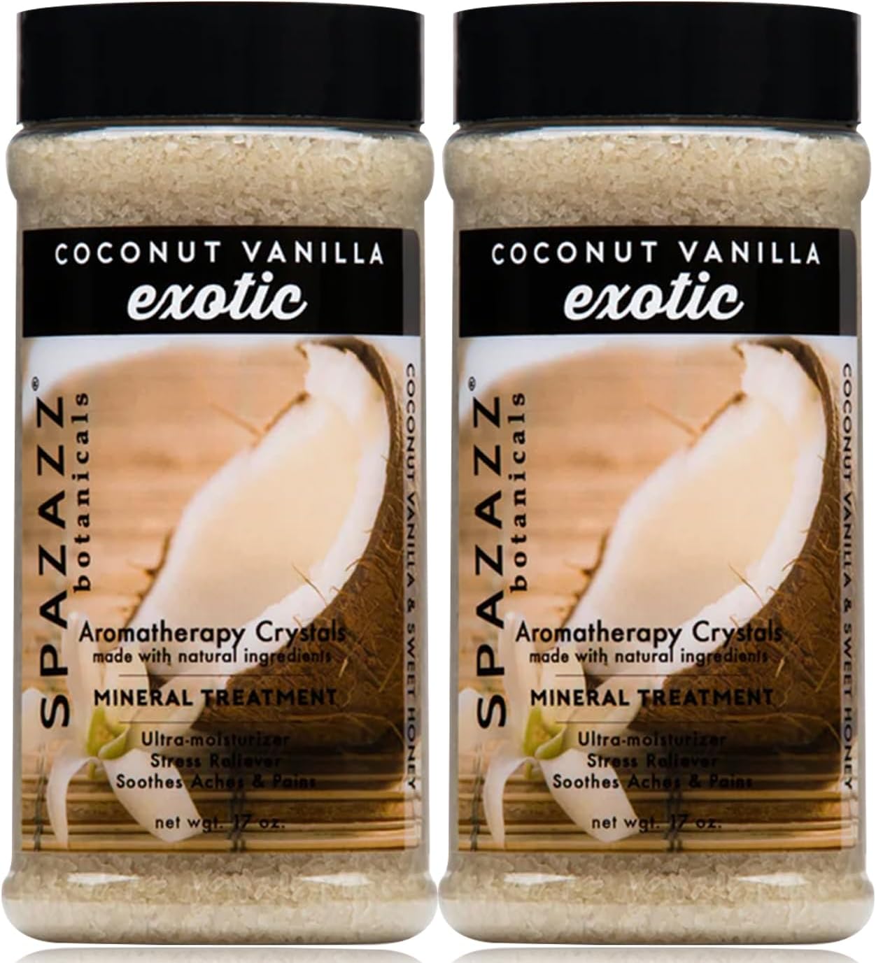 Spazazz Coconut Vanilla Exotic Crystals (17 oz) (2 Pack)