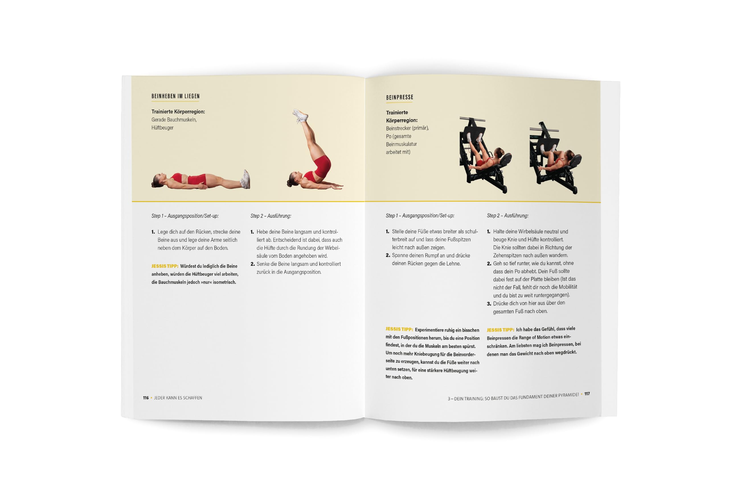 Jeder kann es schaffen - Schritt für Schritt zu mehr Kraft, Selbstvertrauen & Lebensfreude, Spiegelbestseller Fitness Buch mit Trainingsplänen, ... Motivation & Mindset für Frauen & Männer
