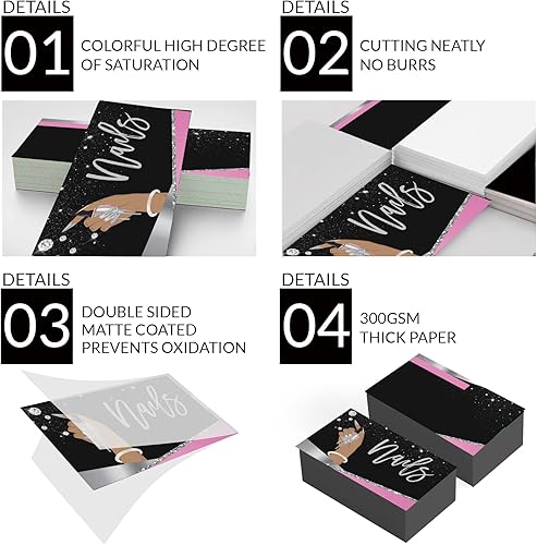 Vista 45 de Tarjetas de visita personalizadas, 100 tarjetas de visita de impresión de doble cara, personalizadas con tu logotipo, tarjetas personalizadas de 3.5