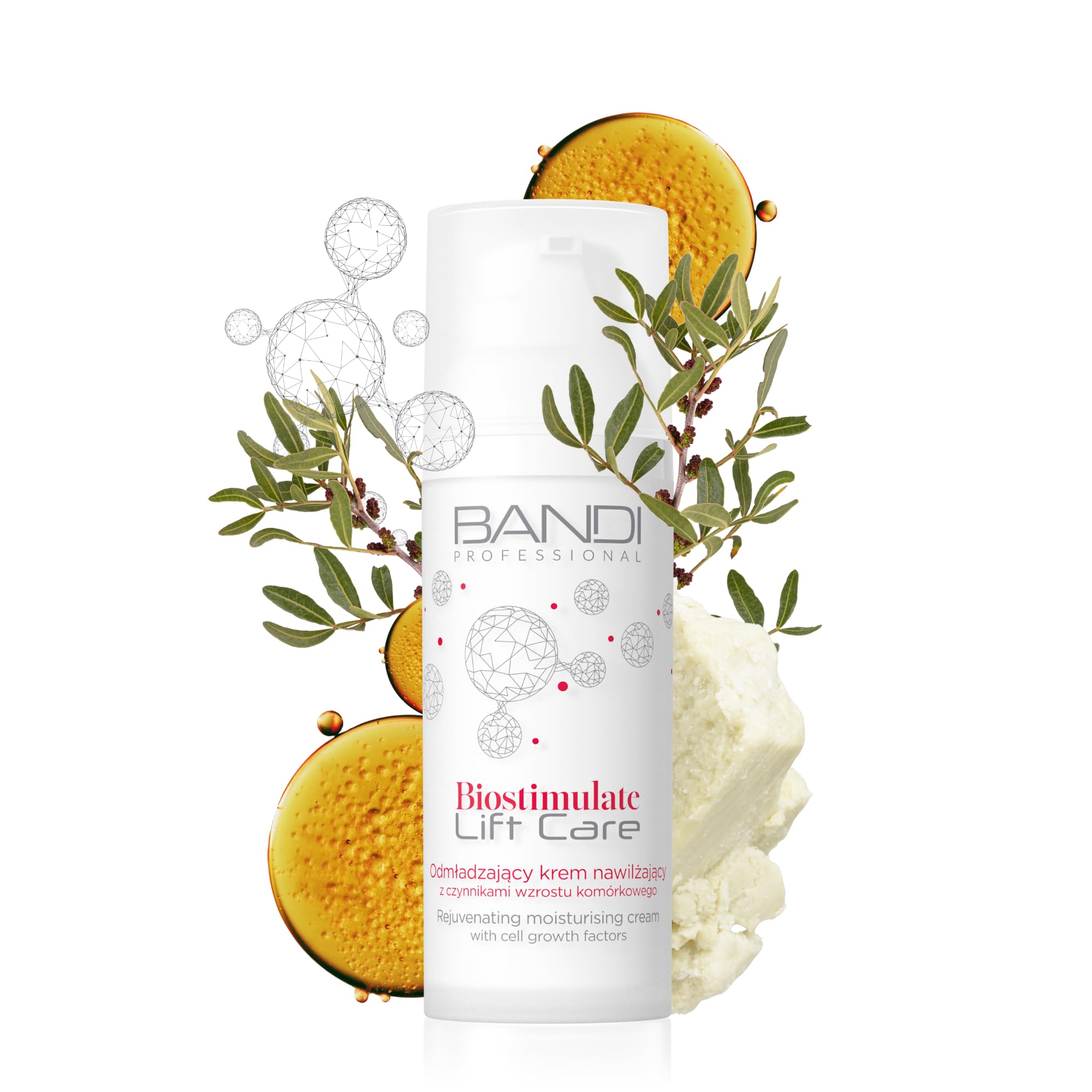 Bandi Revitalizing Face Cream for Mature Skin Anti Aging Cream Hydrating Firming Face Nourishing Moisturizer with Biotin Vitamin e Shea Butter 50ml