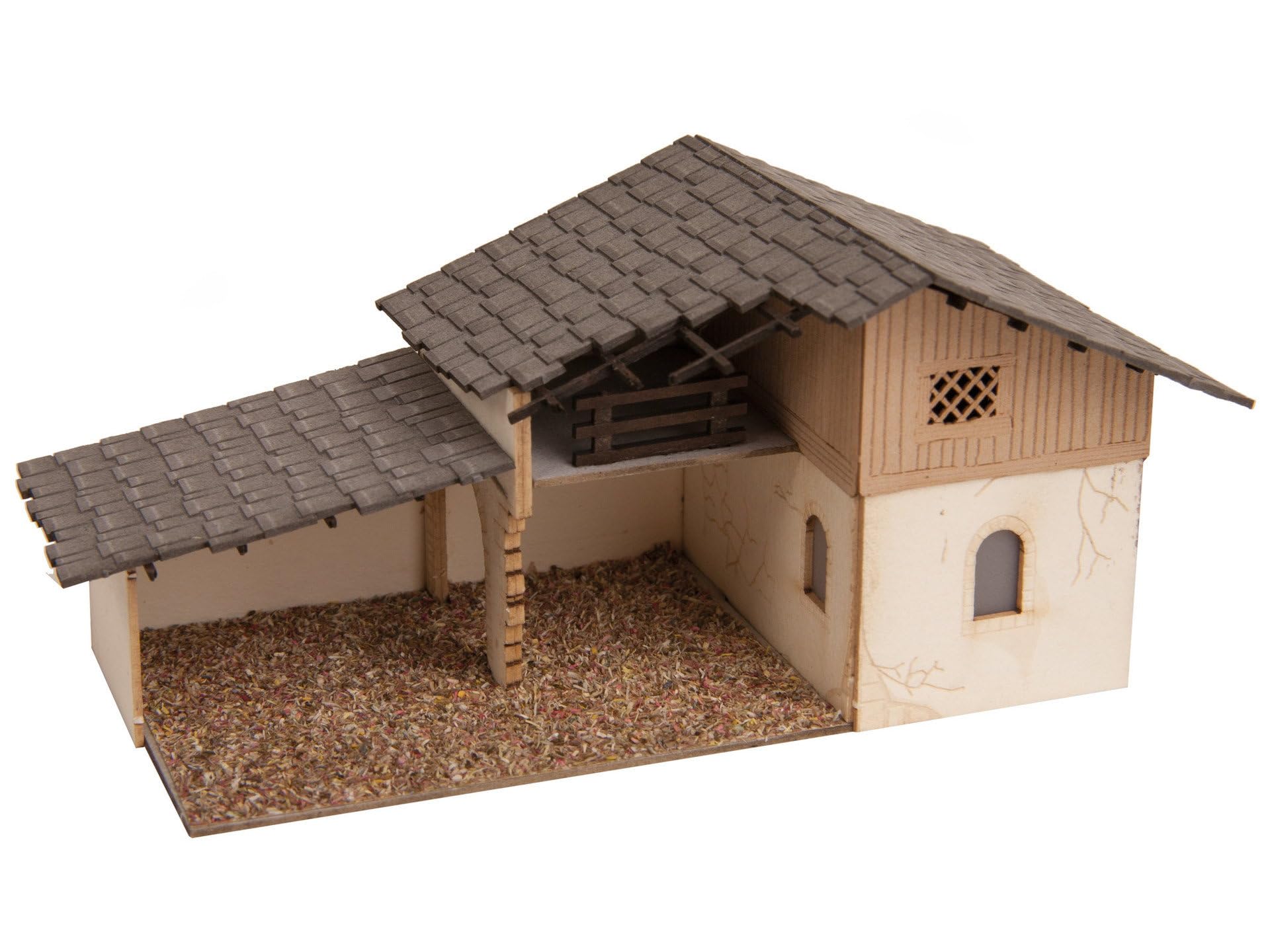 NOCH Themen-Set „Weihnachtskrippe“, Modellbau Krippe, inkl. Figuren und Zubehör für die Spurweite H0, ideal zum Basteln und Dekorieren