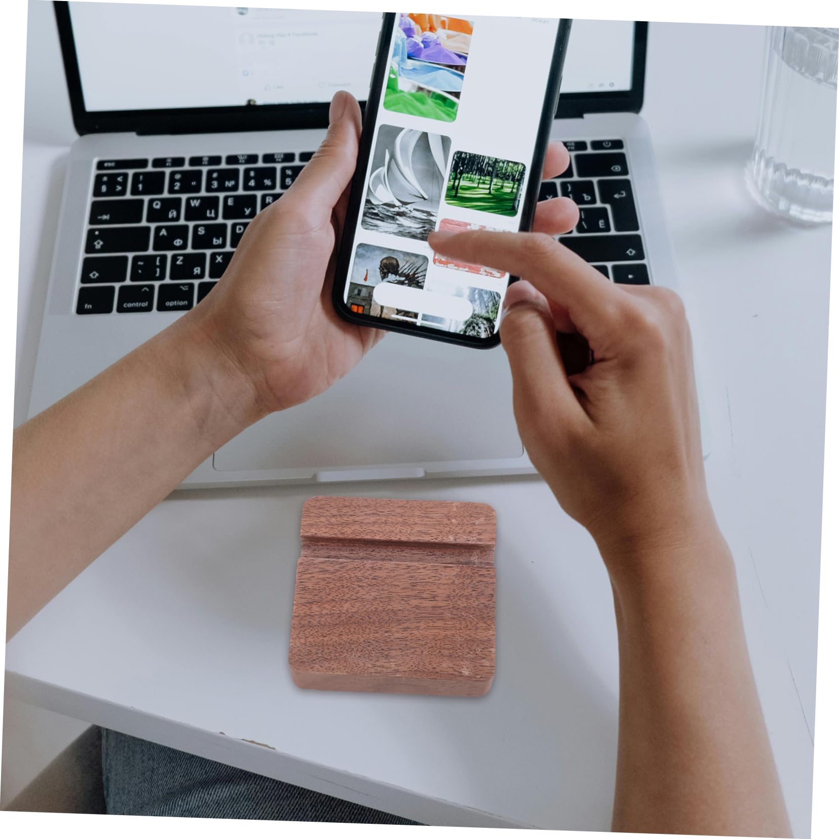jojofuny 5 Uds Soporte para Teléfono Móvil Soporte para Teléfono De Escritorio Soporte De Escritorio para Teléfono Celular Soporte para Teléfono Móvil Soporte De Teléfono De Madera Soporte