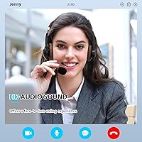 Vista 2 de Arama USB Headset with Microphone Noise Cancelling & in-line Call Controls, Ultra Comfort 3.5mm Wired Headset for Cell Phone, Computer Headset with